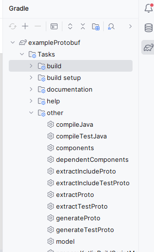 Gradle menu